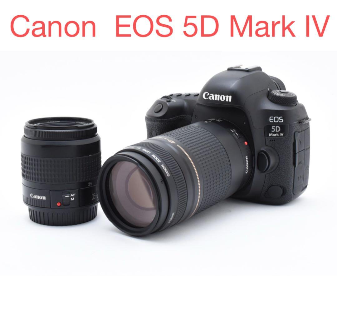 一眼レフ カメラ Canon EOS 5D Mark IV標準&望遠レンズセット