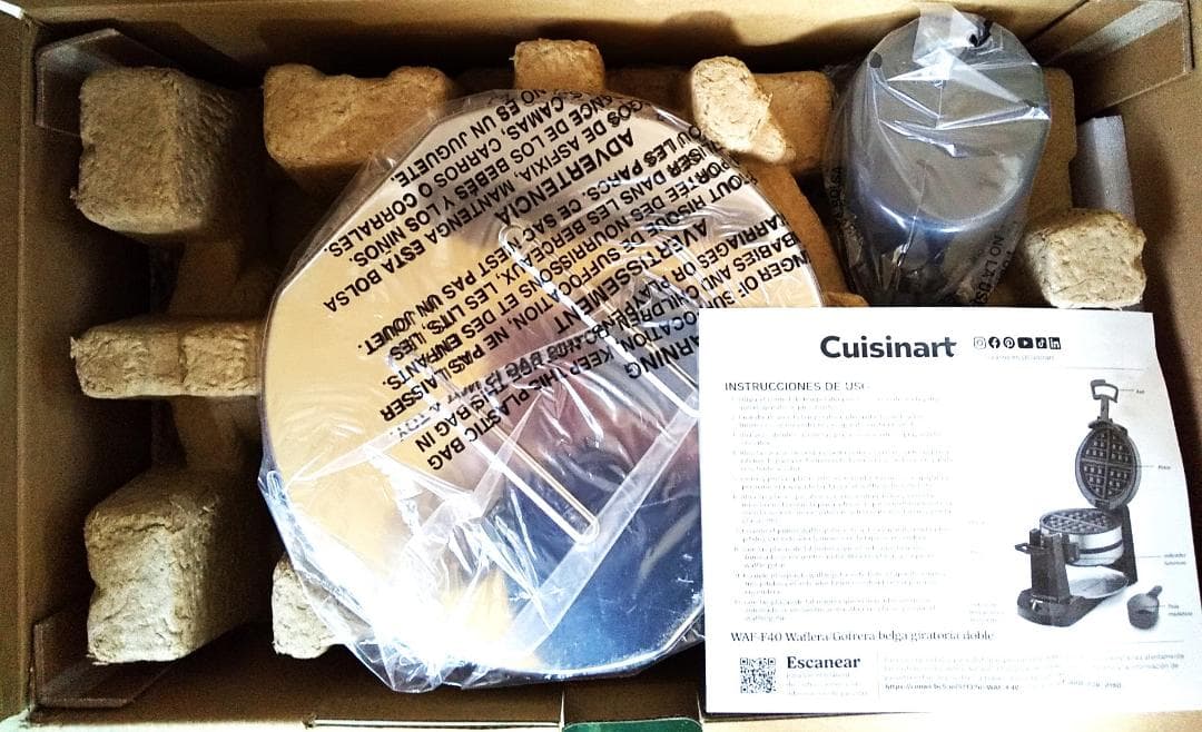 業務用 クイジナート フリップ式 ダブルワッフルメーカー WAF-F40