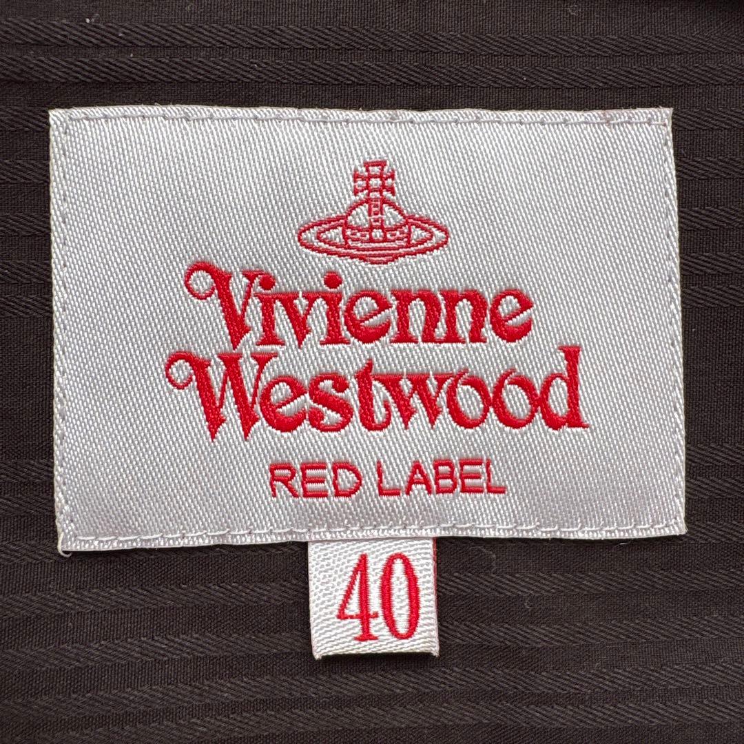 【ヴィヴィアンウエストウッド】長袖シャツ 黒　ブラウス　予備ボタン付き