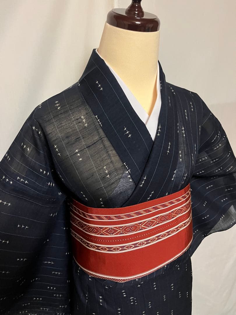 ☘️早い者勝ち☘️【国宝品】●国指定無形文化財【宮古上布】●苧麻●草木染●盛夏