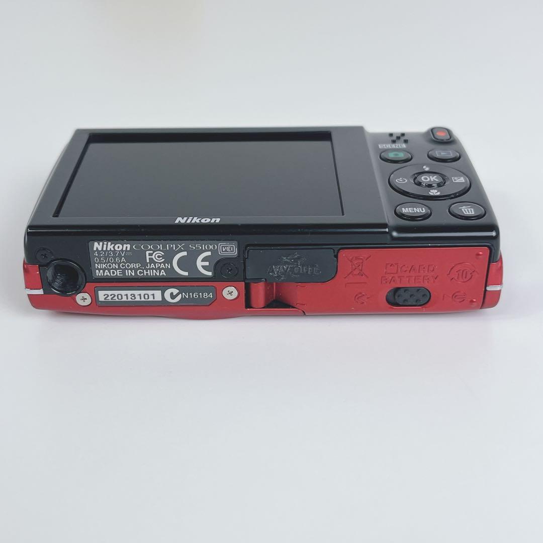 【美品】Nikon COOLPIX S5100 レッド