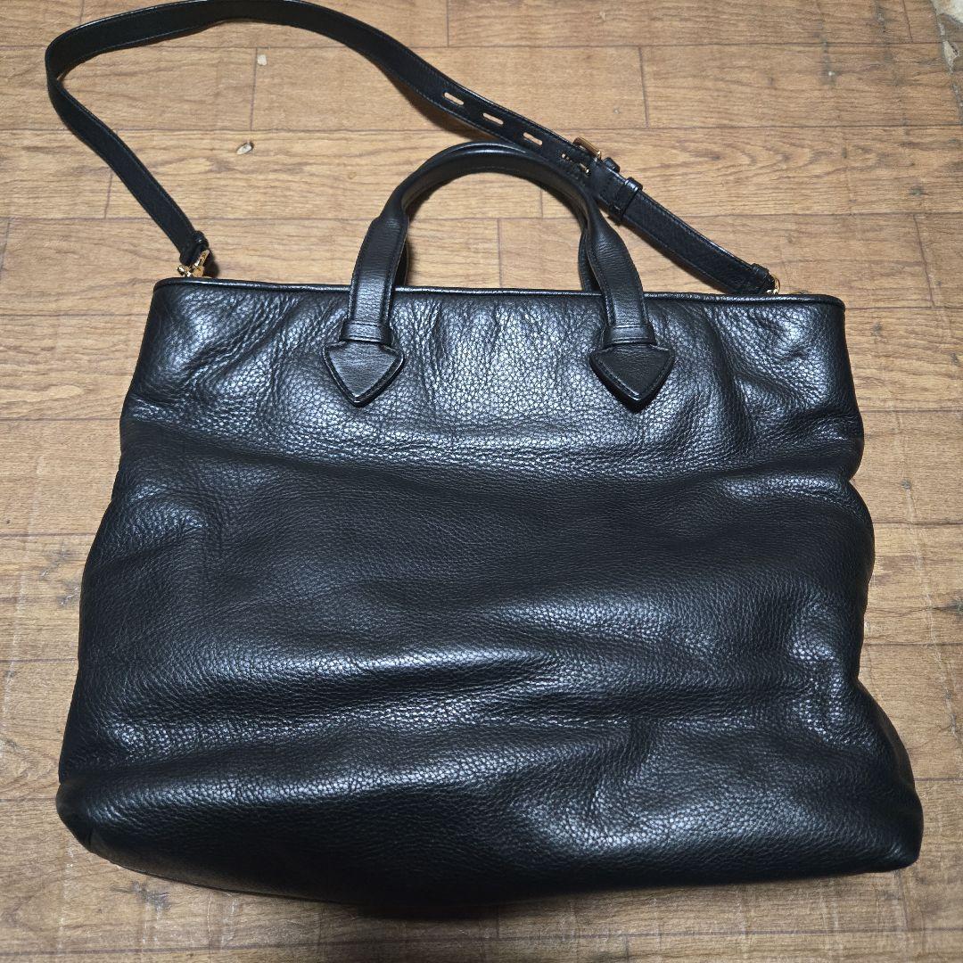 LOEWE 黒 レザー ショルダーバッグ