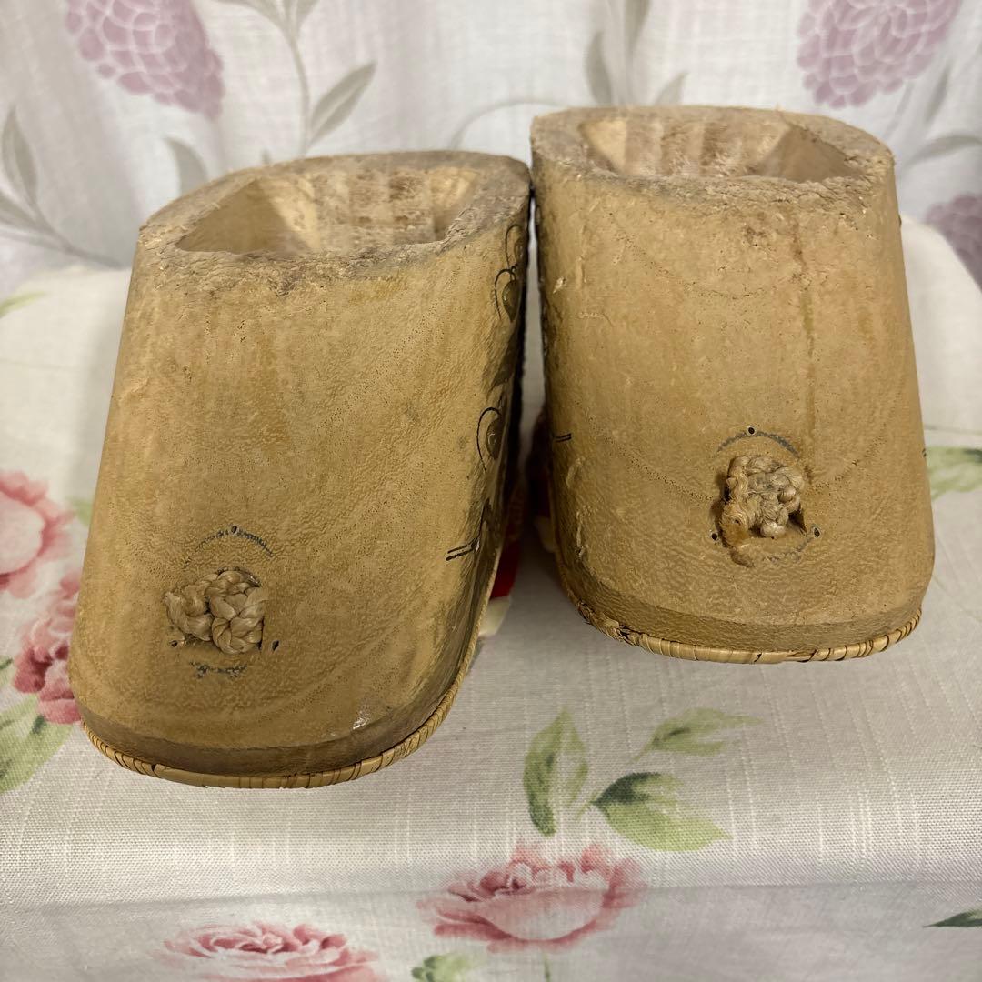 七五三用 金色の鶴模様草履　 こっぽり　サイズ約19.5㌢