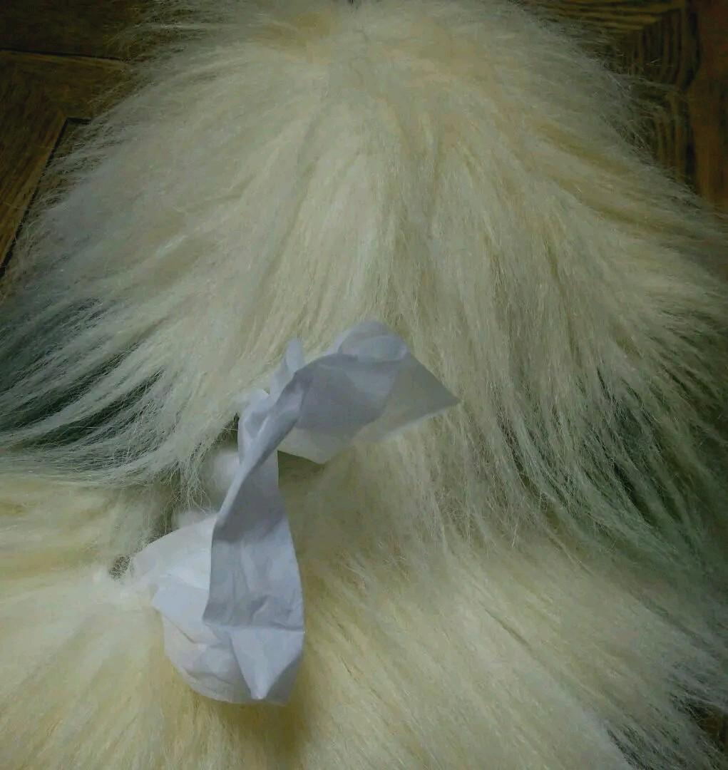 アンティーク　犬ティッシュカバー　レトロ　希少　いぬ　羊毛フェルト風　インテリア
