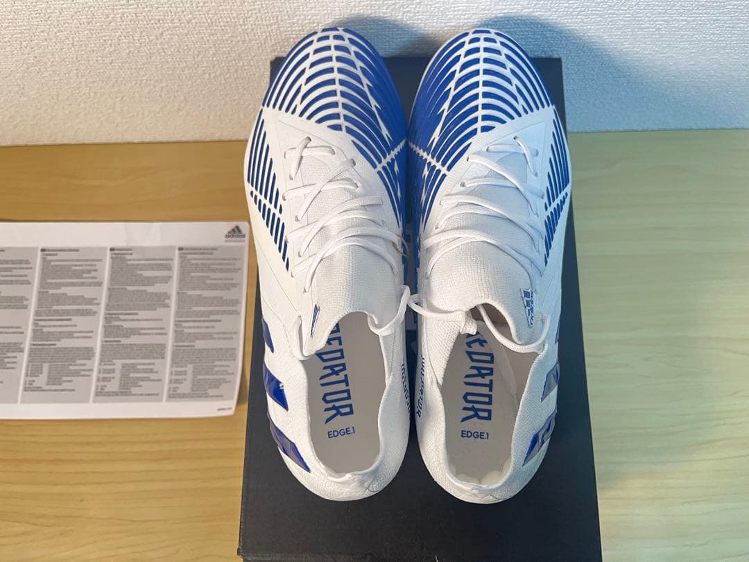 adidas Predator 26.0cm FG ホワイト/ブルー