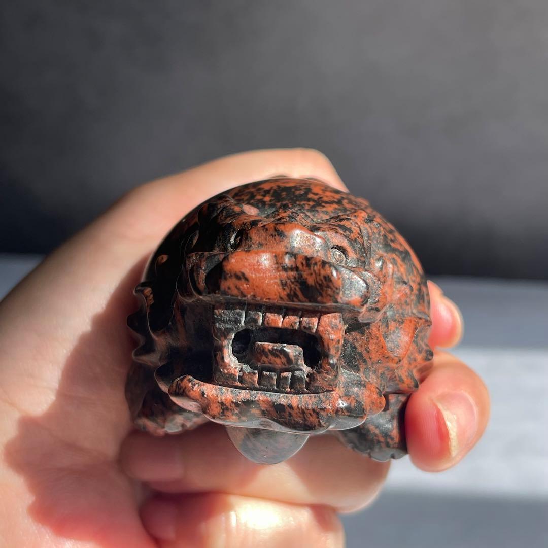 龍亀 ロングイ レッドオブシディアン