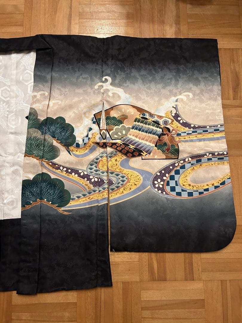 七五三 男の子　袴　着物セット 草履付き