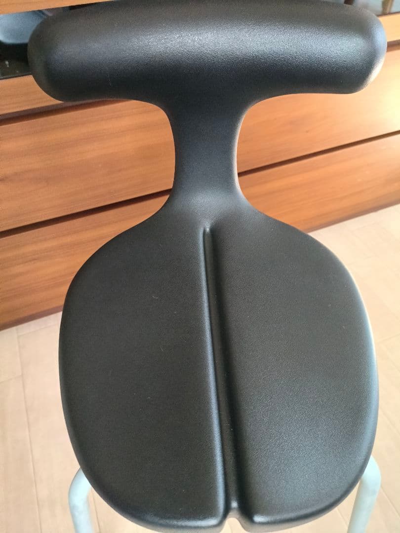 アーユルチェアー　スツール　ブラックＭ　座面高さ49cm &専用耐圧分散マット