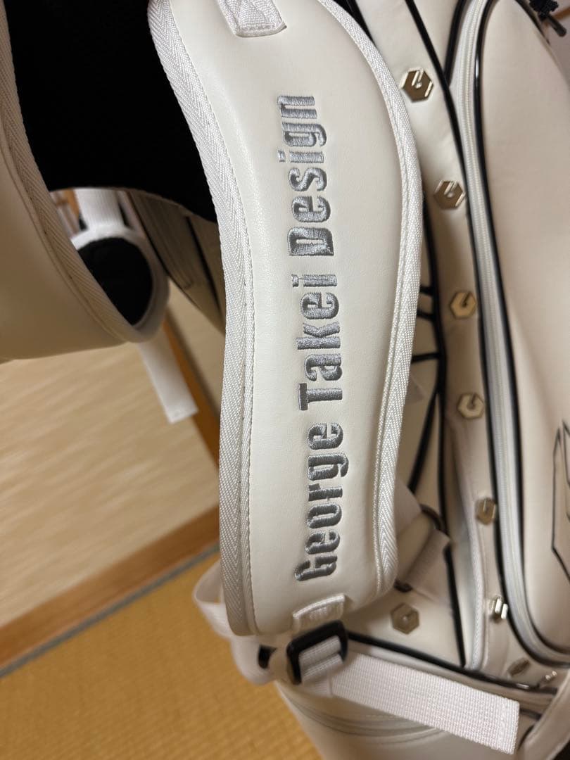 【新品・未使用】GTD ゴルフバッグ・キャディバッグ ホワイト