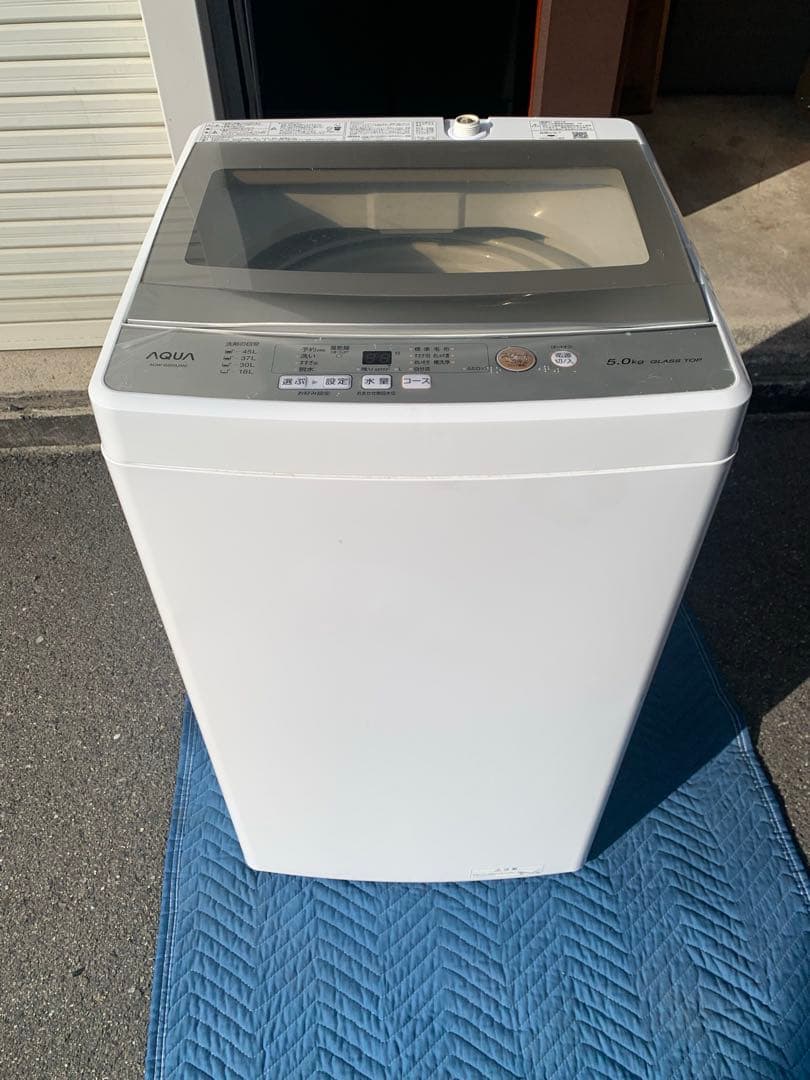 アクア 洗濯機 2021年 5kg AQW-G50JJ 一人暮らし