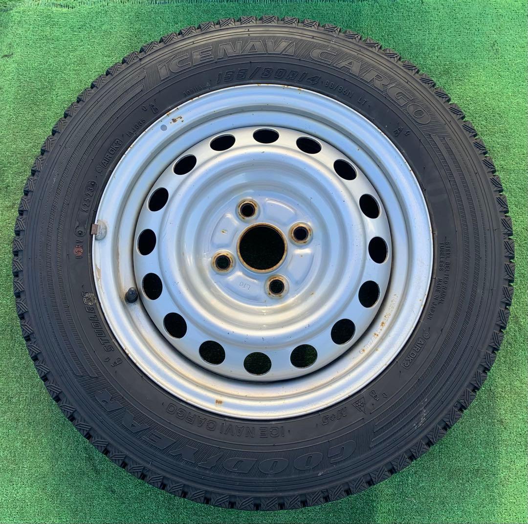 14 インチ ス チールホイール& GOOD YEAR 155/80R14