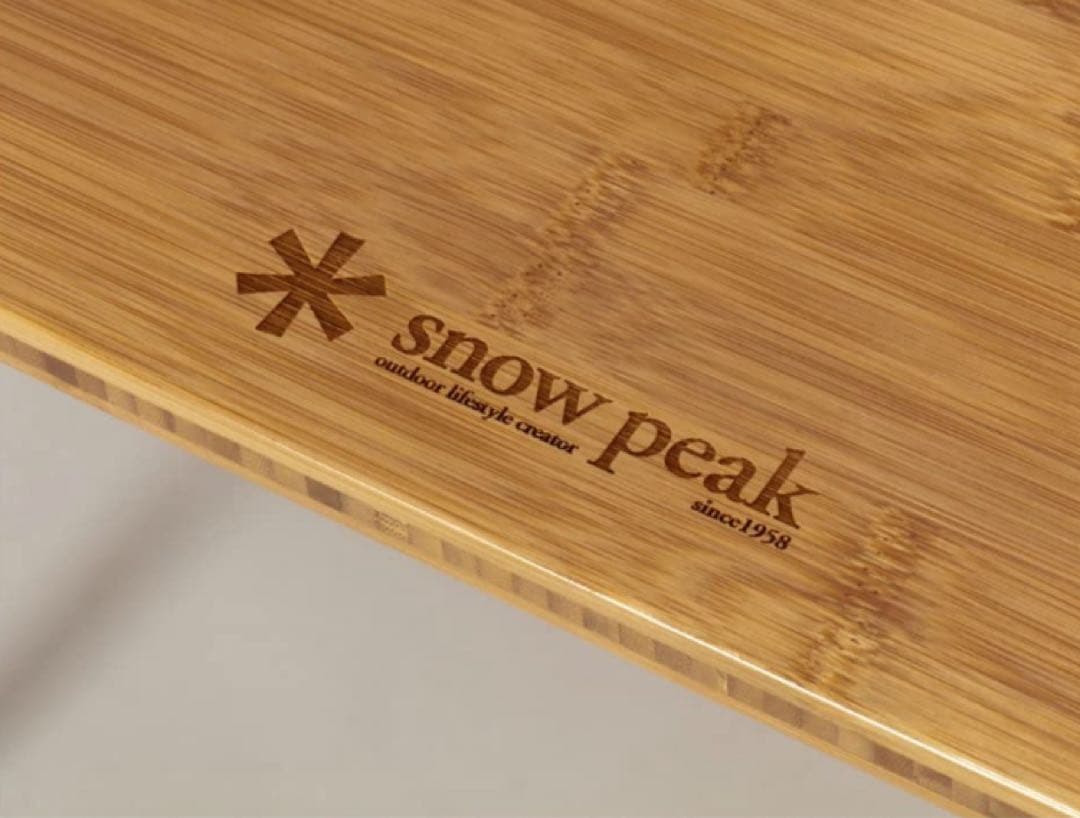 スノーピーク 雪峰祭限定　ワンアクションテーブルロング竹 ブラック