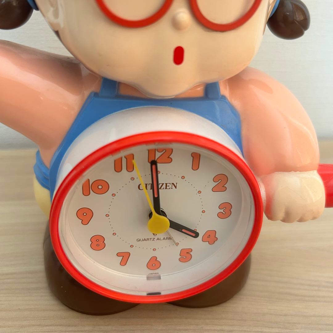 【動作品】CITIZEN シチズン　おタマちゃん　目覚まし時計　当時物