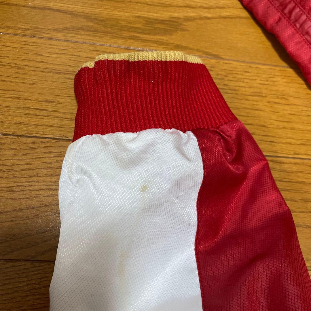 が*る様 アディダスプロフェッショナル ウインドブレーカーセットアップ 赤・白・