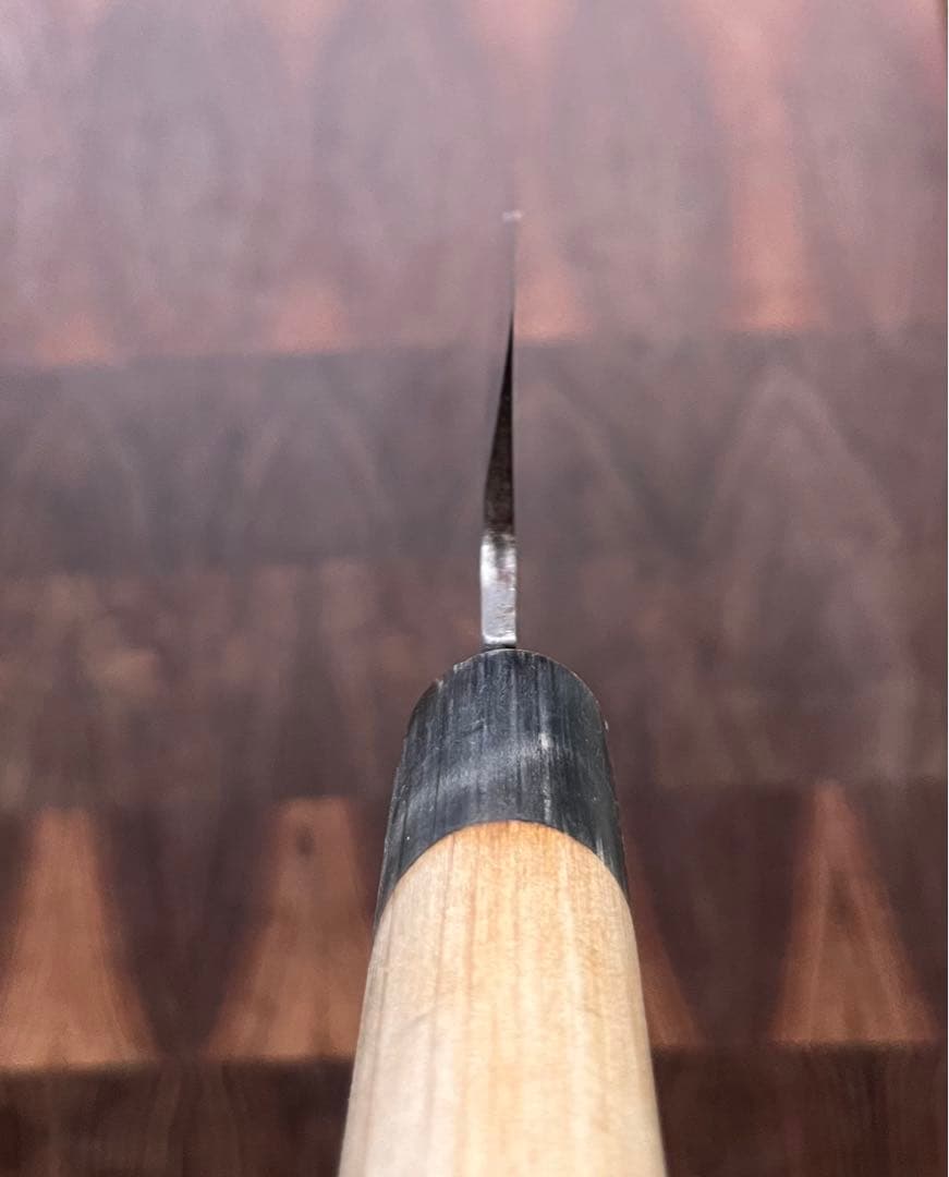 正本 総本店 薄刃 包丁 玉白鋼 195mm 和包丁　本職　白紙