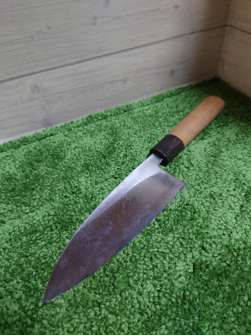 佐藤晋一郎 利秀作 出刃包丁 150mm 水牛柄