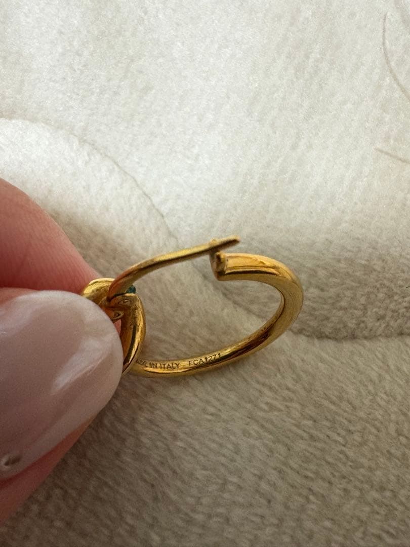 CELINE ゴールド フープピアス 専用ケース付き