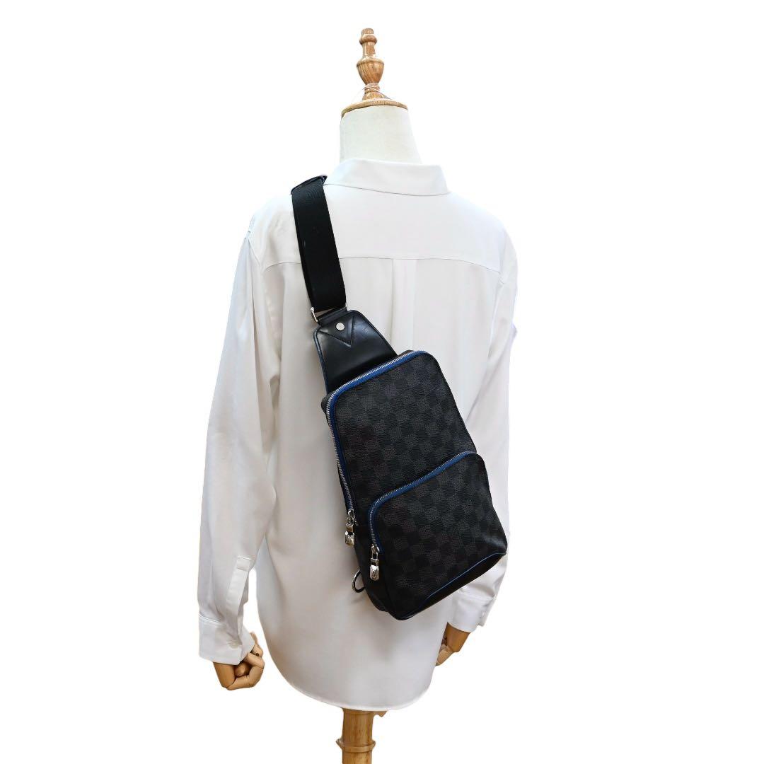 【美品】ルイヴィトン　ダミエ　グラフィット　スリングバッグ　ショルダーバッグ　黒