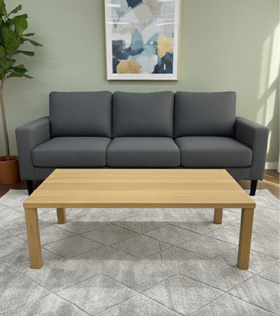 美品 柏木工 センターテーブル ローテーブル ナチュラル オーク 無垢材