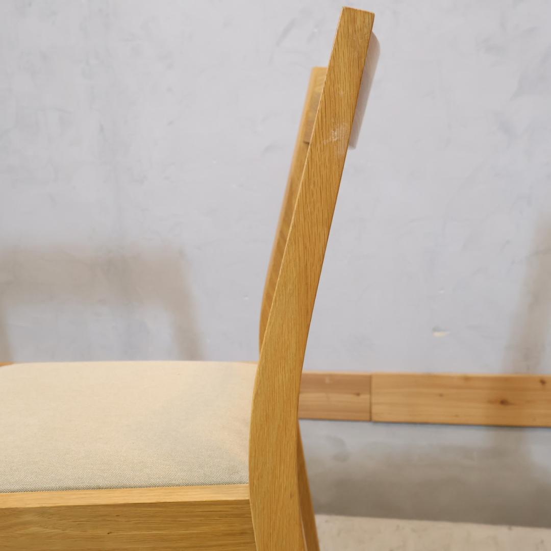 無印良品 MUJI オーク無垢材 ダイニングチェア 2脚セット 北欧スタイル