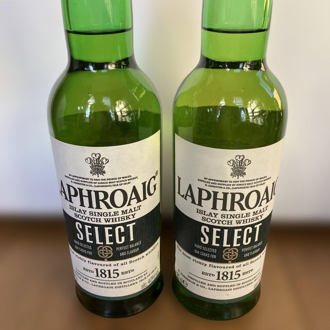 ラフロイグ セレクト×２本，ボウモア 12年×２本，他 ハーフボトル６本セット