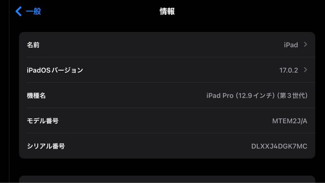iPad Pro3 12.9インチ64GBとApple Pencil2のセット