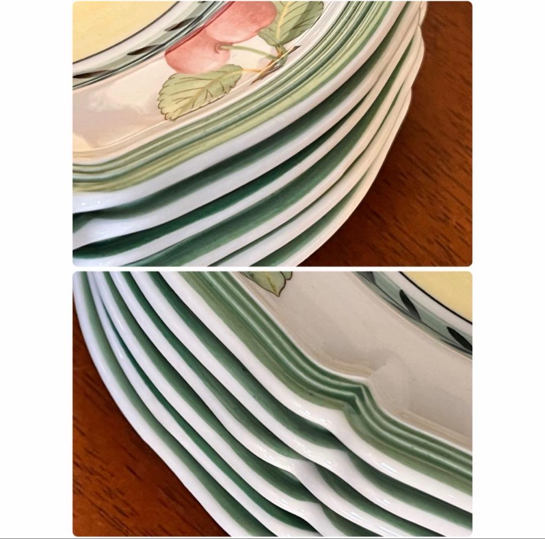 【美品】ビレロイ＆ボッホ★フレンチカントリー★ケーキ皿　6枚