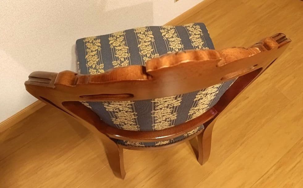 イタリア高級アンティーク調家具 ダイニングチェア リビングチェア 猫脚 B