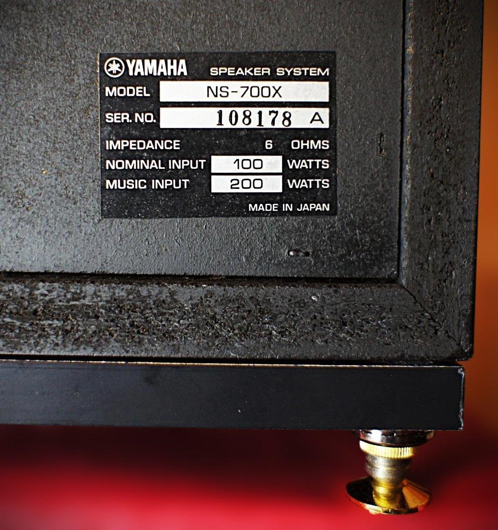 【極上美品】YAMAHA　NS-700X MONITORスピーカー【Ｌ側】整備済