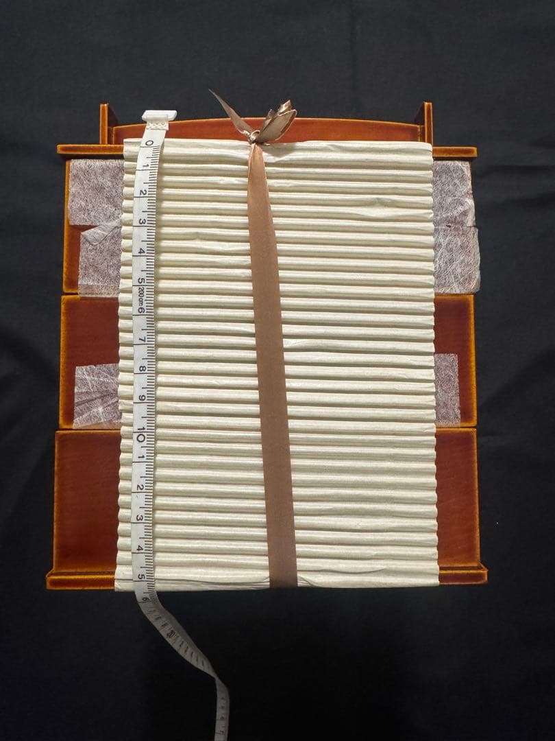 春慶塗 重箱 うるし塗装　三段持ち手付き 伝統工芸品 飛騨特産　未使用