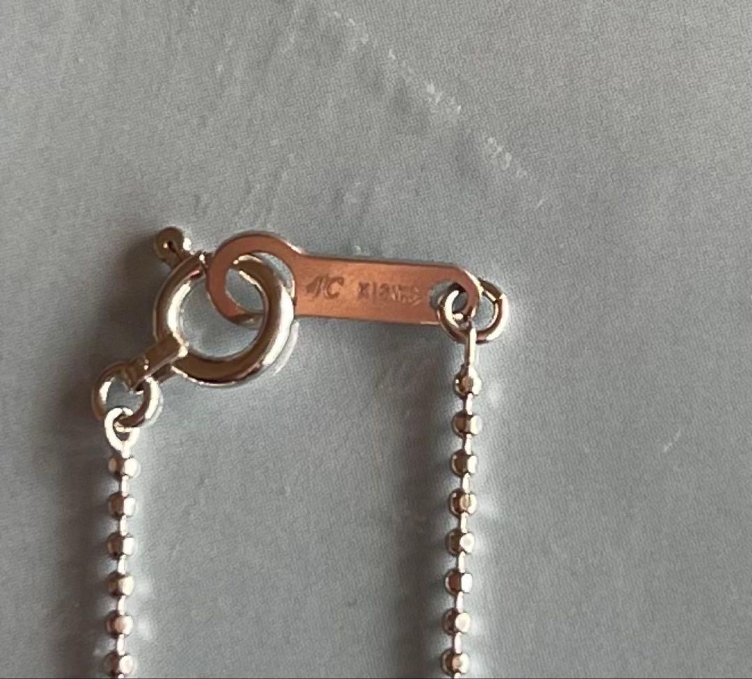 4℃ K18WG ホワイトゴールド アンクレット ブレスレット