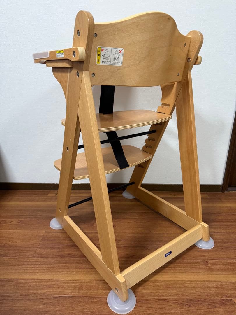 【美品】KATOJI カトージ プレミアム ベビーチェア ハイチェア 22380