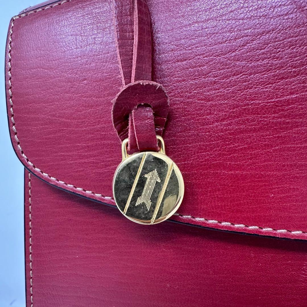 【美品】 ゴールドファイル ハンドバッグ レザー 2way