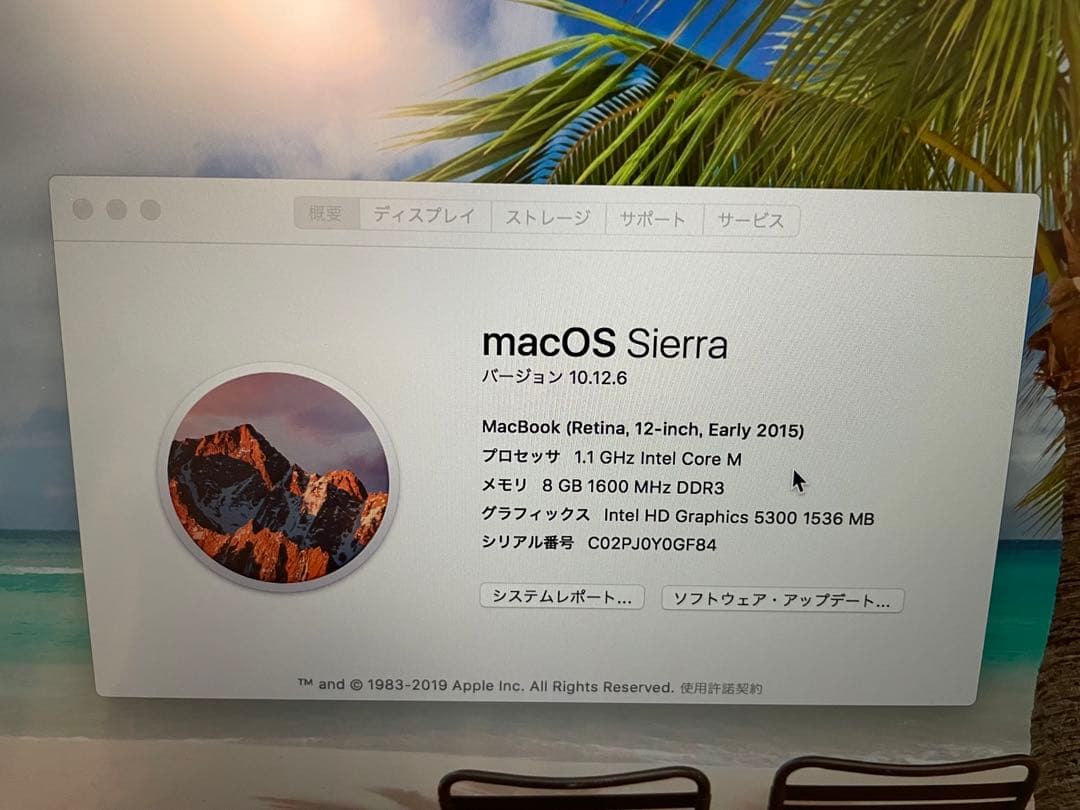 【美品】MacBook 12インチ MK4M2J/Aゴールド 本体