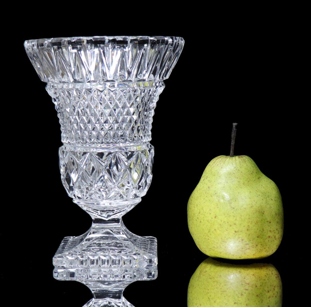 オールド・バカラ 1900年頃 メディチ 切子 花瓶 ディアマン ビゾー カレ