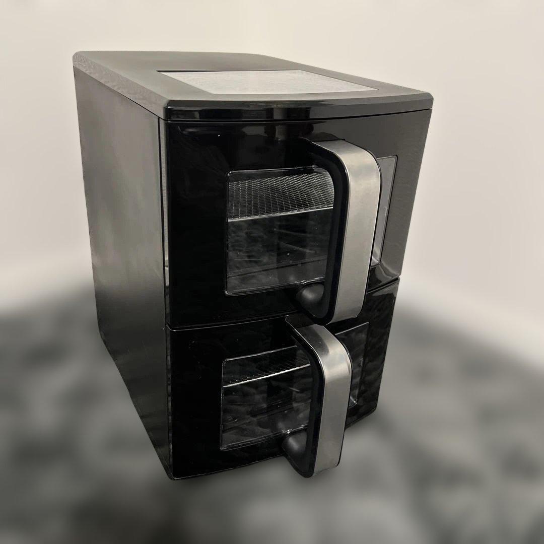 【美品】グルミア GOURMIA デュアルバスケット エアーフライヤー