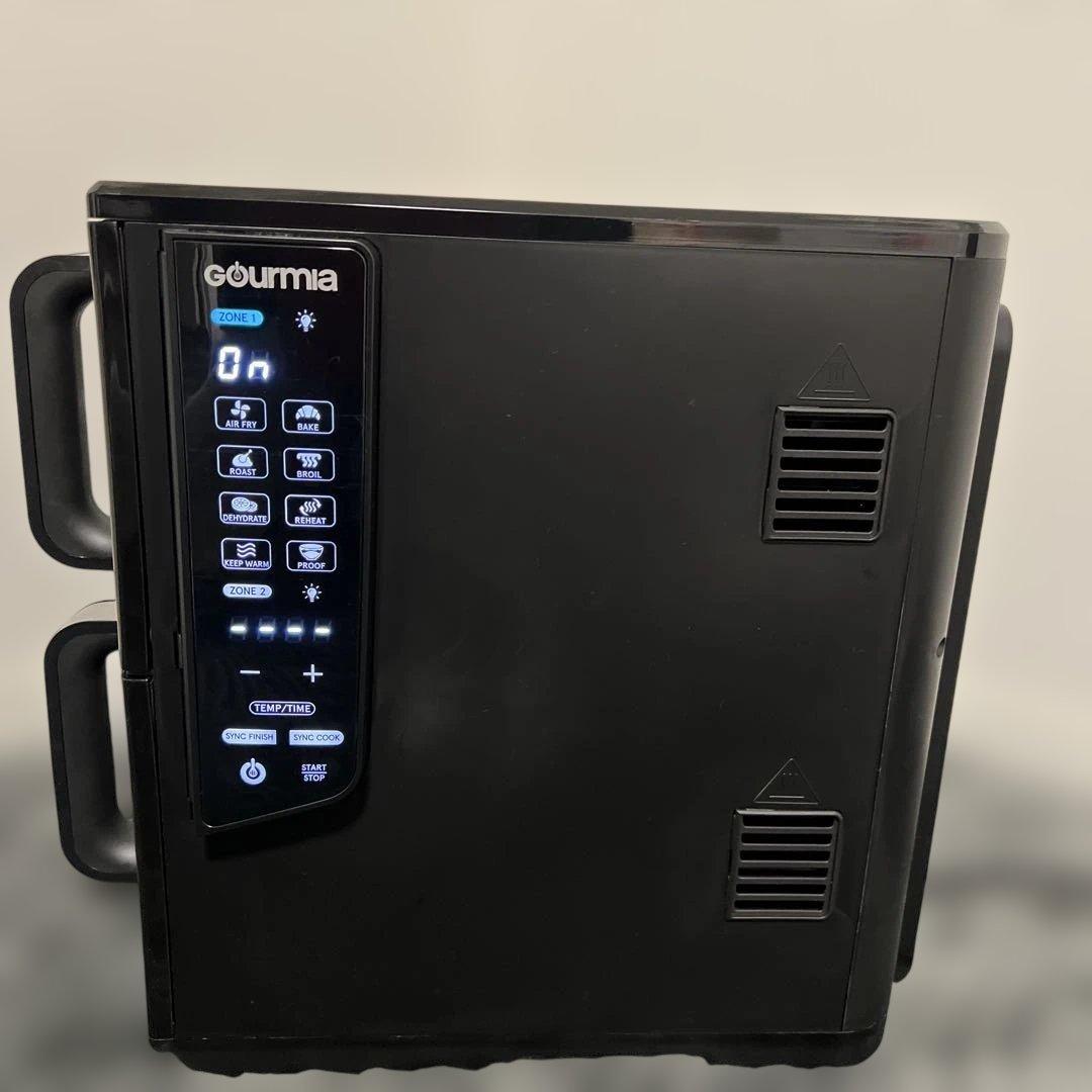 【美品】グルミア GOURMIA デュアルバスケット エアーフライヤー