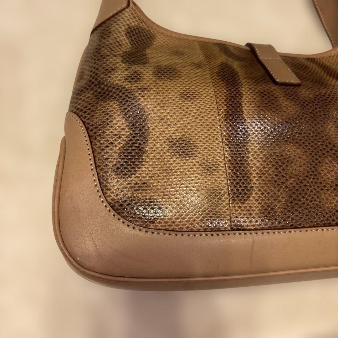 ドカベン　希少Gucci bagリザード　ジャッキー
