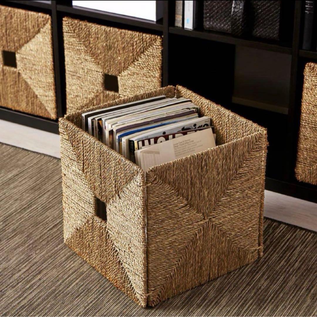 IKEA KNIPSA クニプサ バスケット シーグラス　収納カゴ　6個