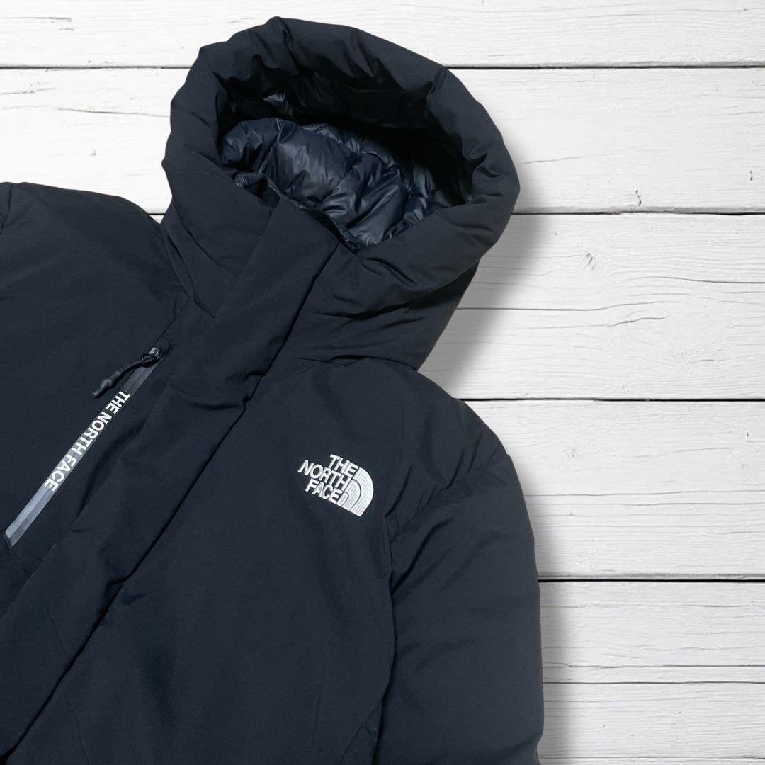 美品 ノースフェイス フード付きダウンジャケット ブラック L