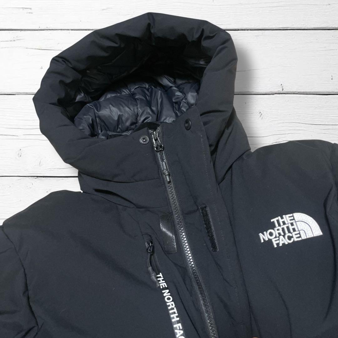 美品 ノースフェイス フード付きダウンジャケット ブラック L