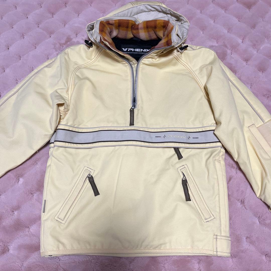 Phenix スノーウェア上下レディース レモンイエロー✖️白& パスケース