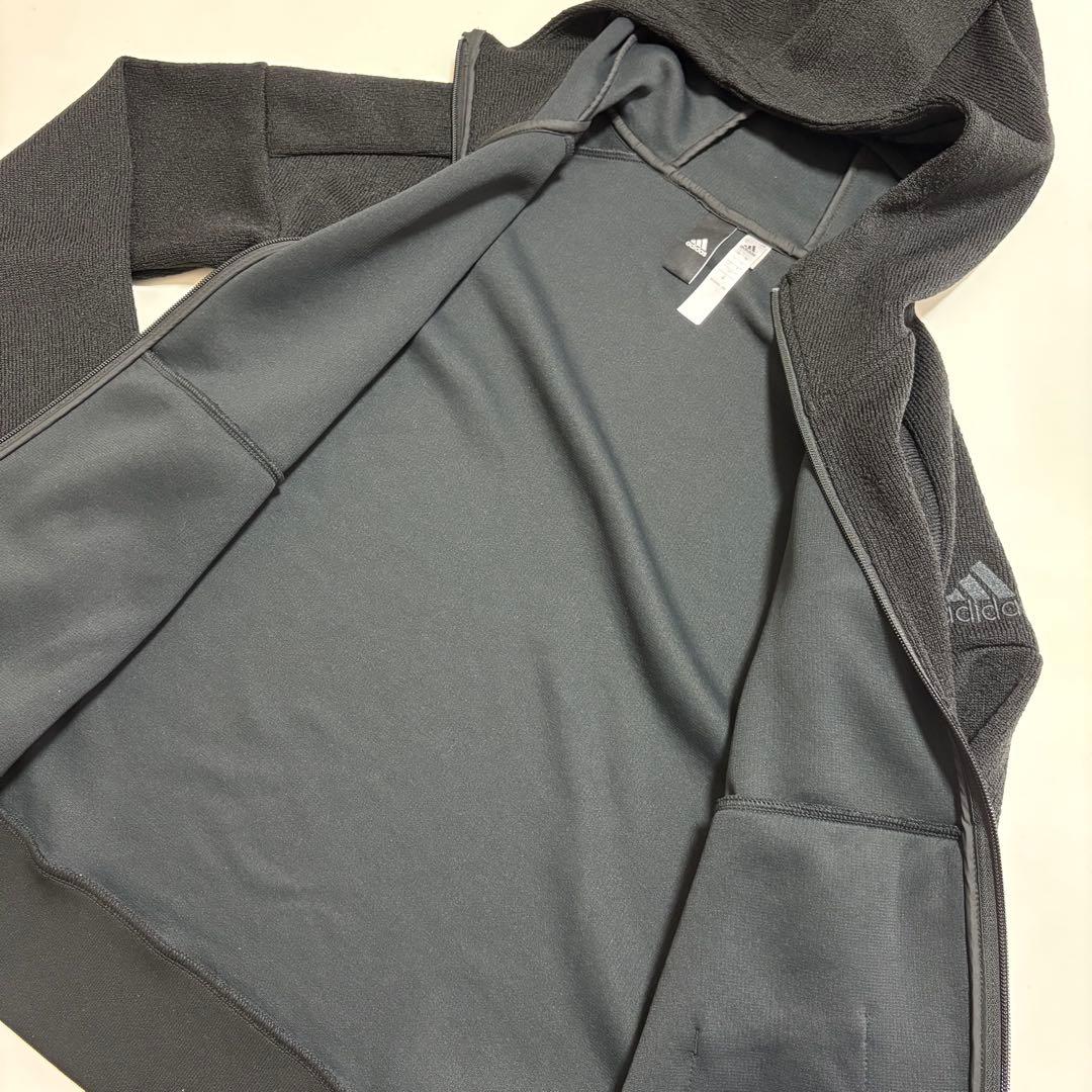 【極美品】アディダス PLSニットジャージセットアップ　メンズM 黒