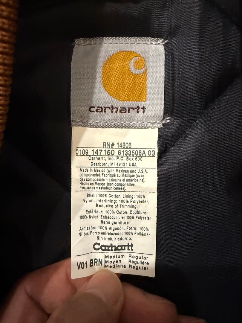 Carhartt カーハート ベスト ブラウン サイズM