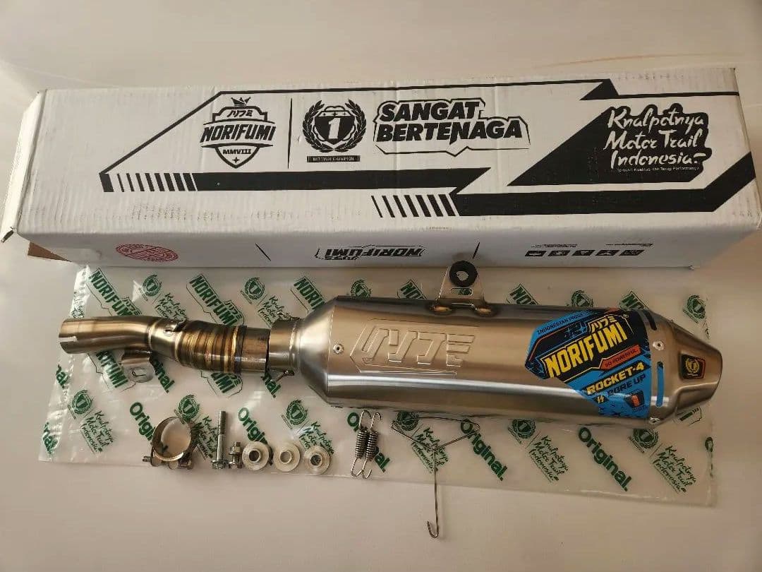 ノリフミマフラー　セロー250／トリッカーRocket4ステンレス