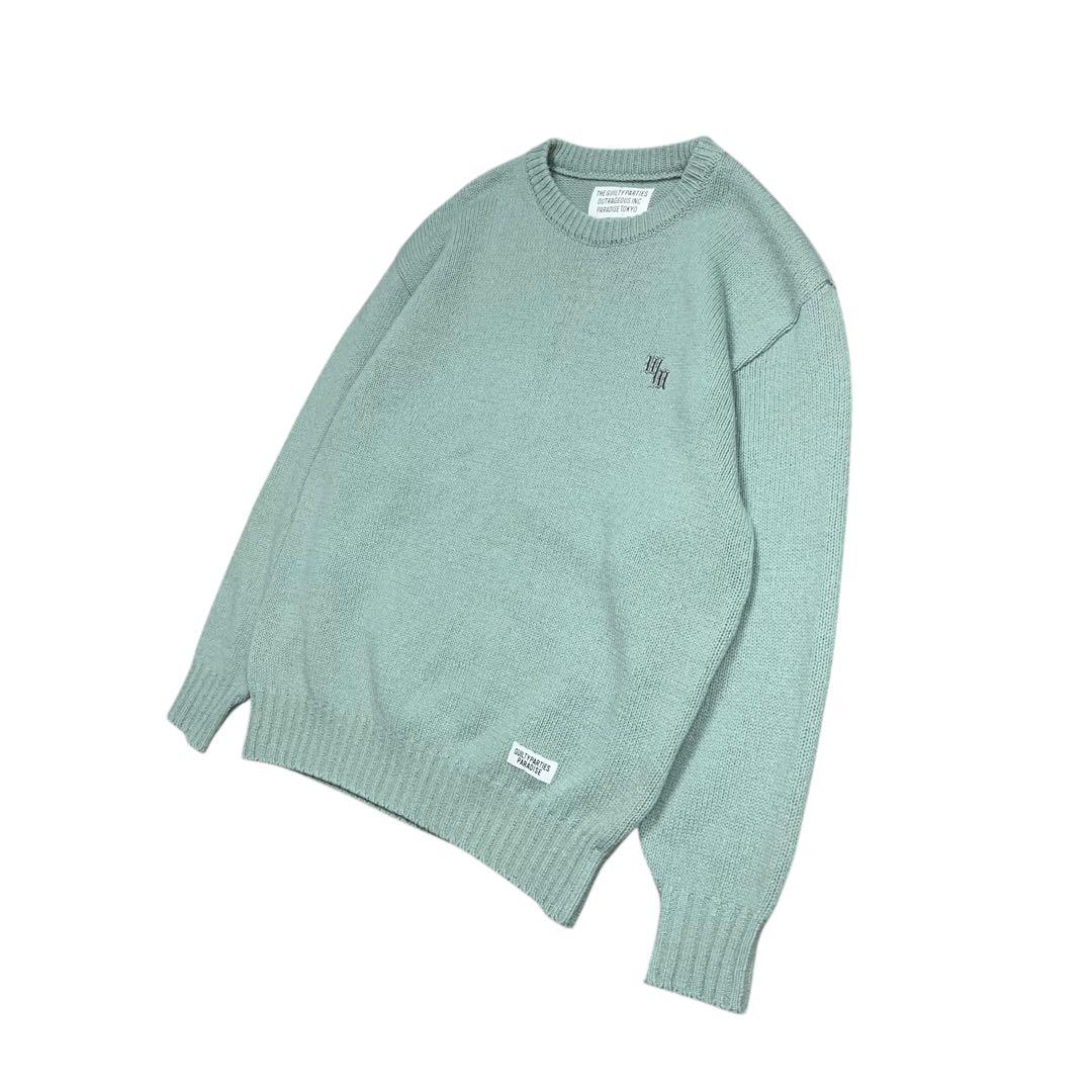 トップス WACKO MARIA CLASSIC CREW NECK SWEATER