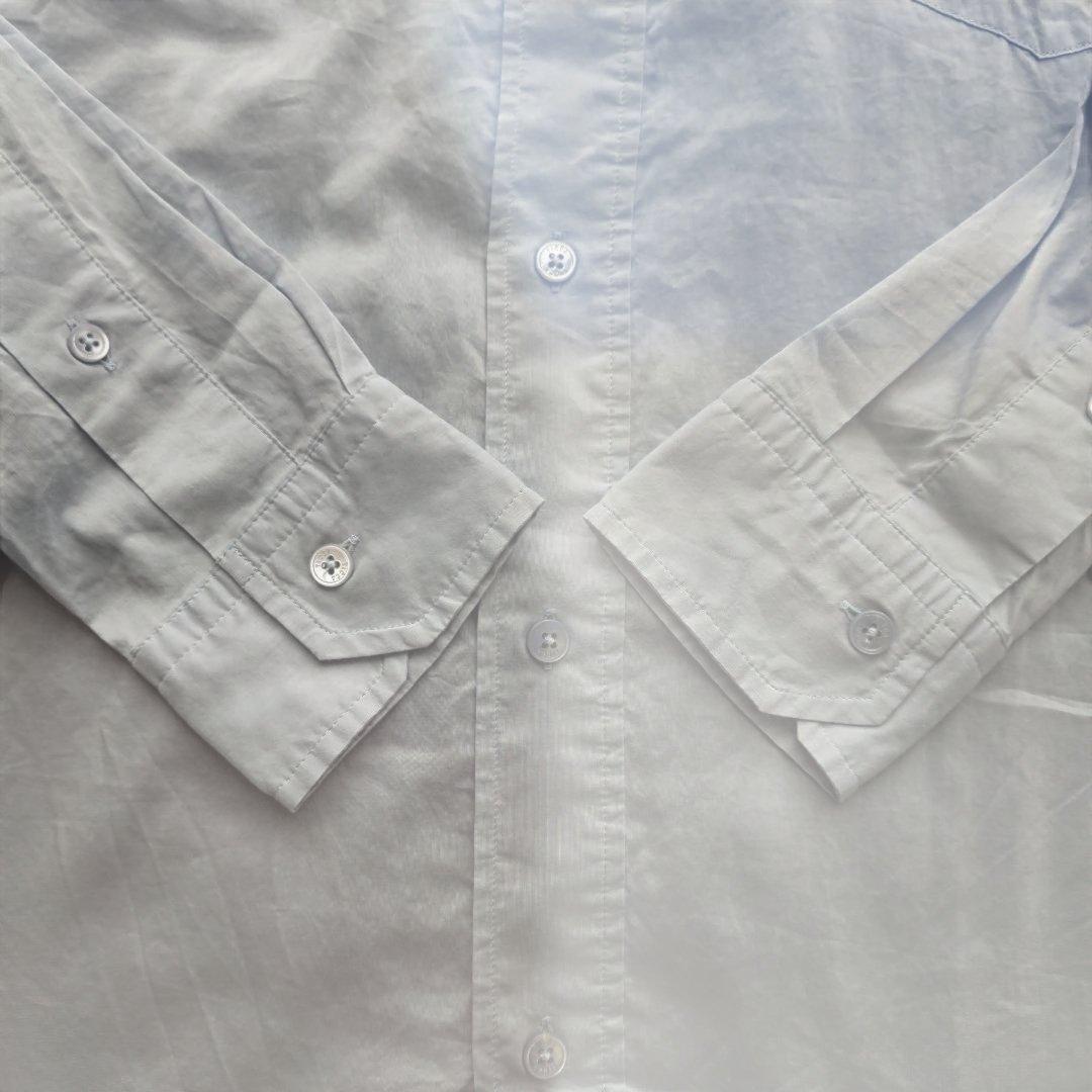 25SS♡美品✨TICCA コットンシルクスクエアビッグシャツ ブルー 洗える