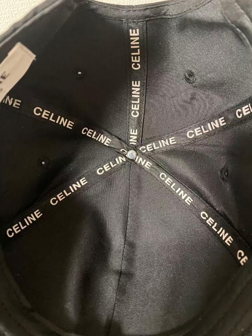 【美品】CELINE ブラック キャップ