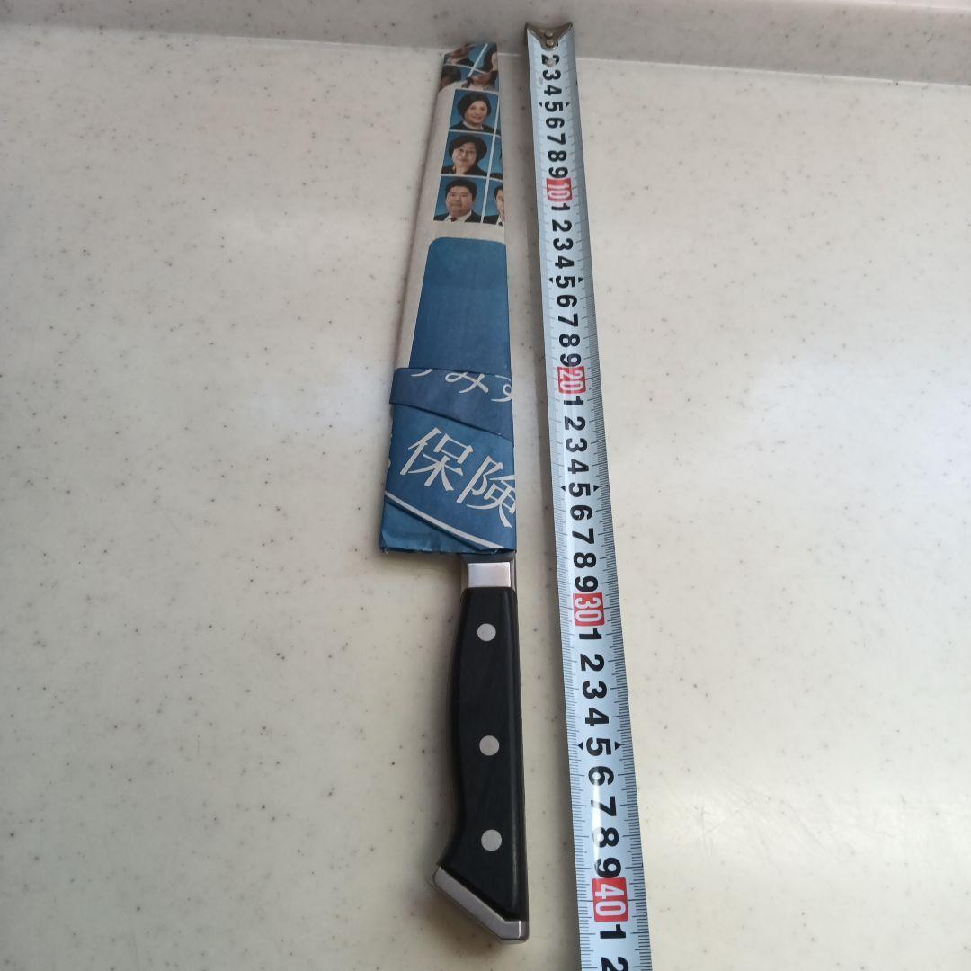 刃渡り約27cmの牛刀　グレステン