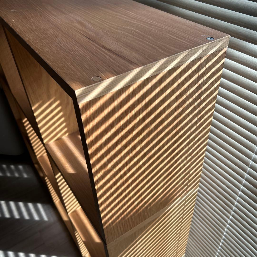 無印良品 スタッキングシェルフセット3段 幅122×奥行28.5×高さ121cm